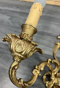 Pair of Wall Lights Vintage French Double Arm Ornate Rococo Sconces LOT 44109