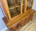 Bookcase Vintage French Louis XVI Oak Display Cabinet Carved Sideboard LOT 62855
