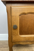 Pair of Bedside Tables Vintage French Louis Oak Nightstands Cabinets LOT 62268
