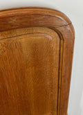 Bed Vintage French Louis XVI Oak Double Bed Frame Carved Headboard LOT 29649