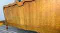 Bed Antique French Louis XVI Oak Double Bed Frame Carved Headboard LOT 36629