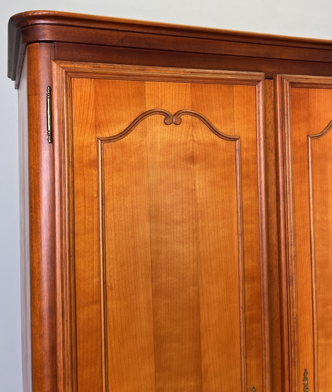 Wardrobe Vintage French Louis XVI Style Five Door Carved Armoire LOT 48452