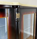 Cabinet Vintage French Style Empire Display Cabinet Marble Top Glass LOT 497712
