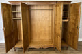 Wardrobe Vintage French Louis XVI Style Oak Four Door Carved Armoire LOT 48778