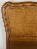 Bed Vintage French Louis XVI Double Bed Frame Oak Carved Headboard LOT 46068