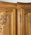 Wardrobe Vintage French Louis XVI Style Oak Four Door Carved Armoire LOT 610410