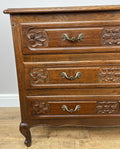 Chest of Drawers Vintage French Louis XVI Style Oak Carved Cabinet LOT 49205