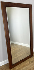 Mirror Antique French Style Wall Mirror Oak Carved Decorative Frame LOT 61950