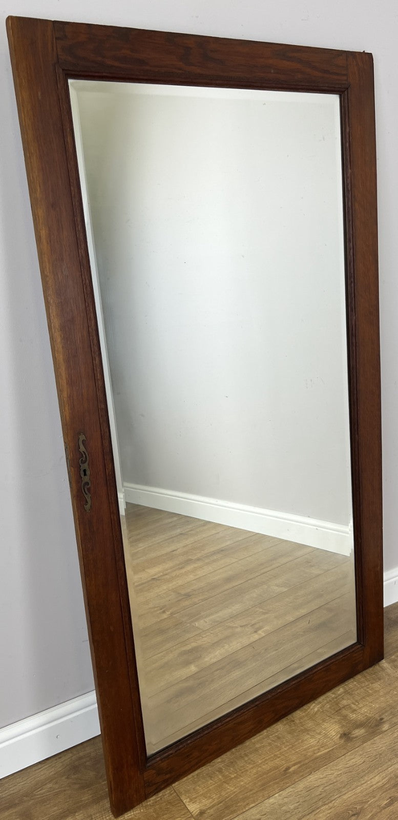 Mirror Antique French Style Wall Mirror Oak Carved Decorative Frame LOT 61950