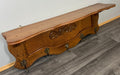 Coat Rack Antique French Oak Carved Wall Coat Hanger 5 Brass Hooks LOT 35062