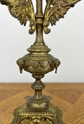 Pair of Candelabra Antique French Style Brass Five Arm Candle Holders LOT 602511