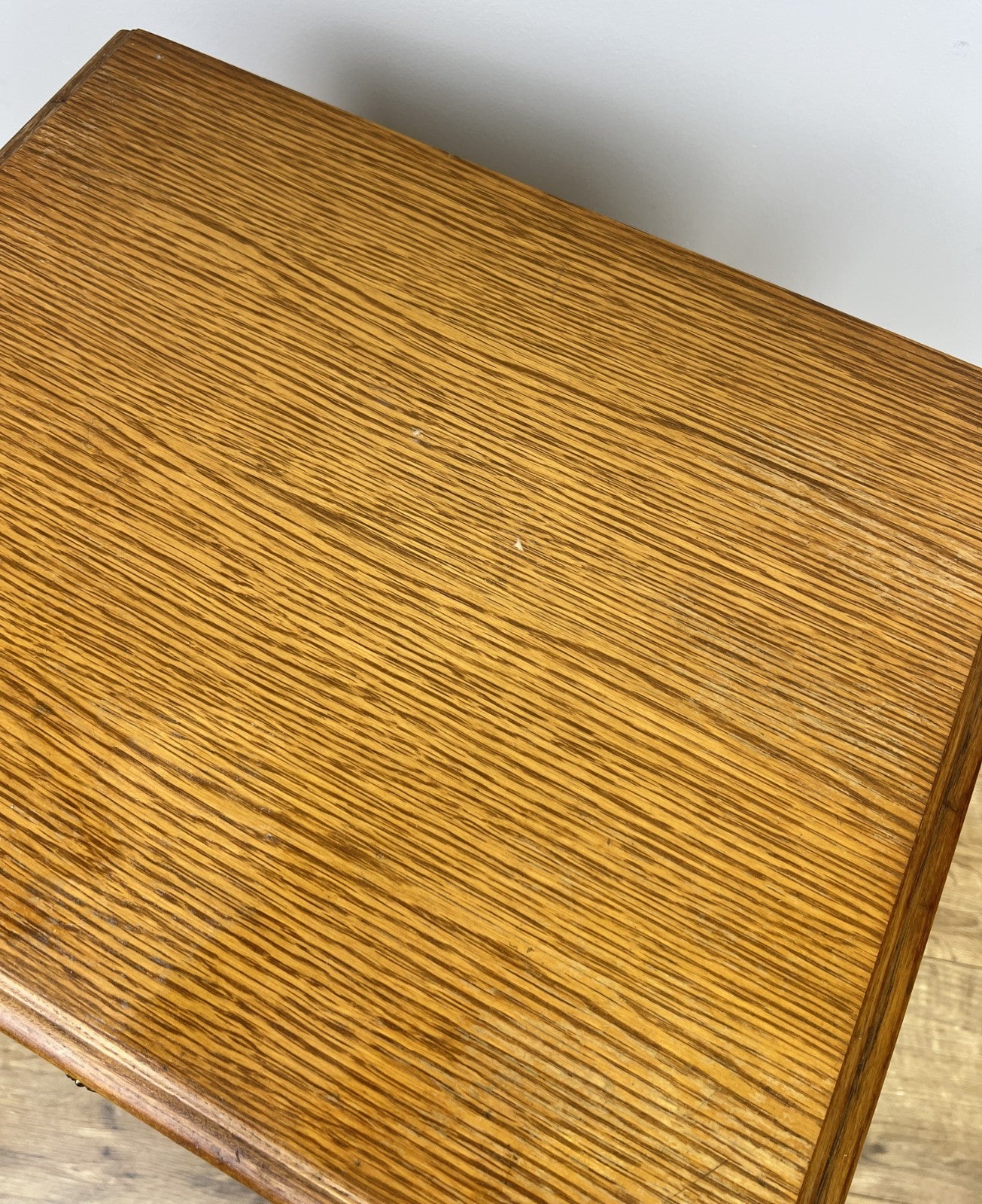 Pair of Bedside Tables Vintage French Louis Oak Nightstands Cabinets LOT 635013