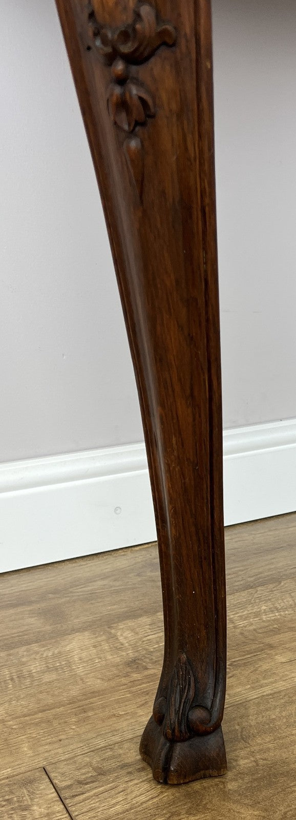 Table with Mirror Antique French Louis Oak Wall Mirror Console Table LOT 64027