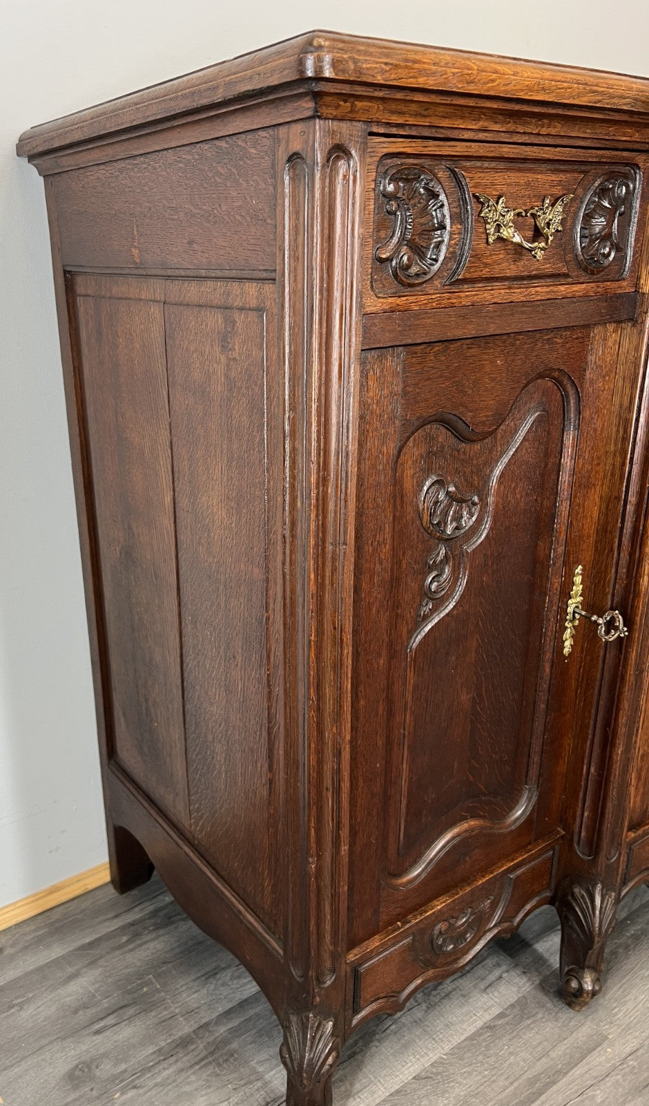 Sideboard Antique French Louis XVI Oak Cabinet Carved Cupboard LOT 457111