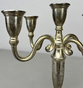 Pair of Candelabras Vintage French Style Metal Five Arm Candle Holders LOT 6482