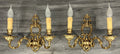 Pair of Wall Lights Vintage French Double Arm Ornate Rococo Sconces LOT 44100