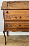 Secretaire Writing Desk Vintage French Louis Oak Rare Bureaux Cabinet LOT 63188
