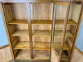 Bookcase Vintage French Louis XIV Oak Glazed Display Cabinet Sideboard LOT 6524