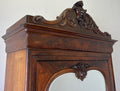 Wardrobe Antique French Style Mahogany Hidden Drawer Mirrored Armoire LOT 61481