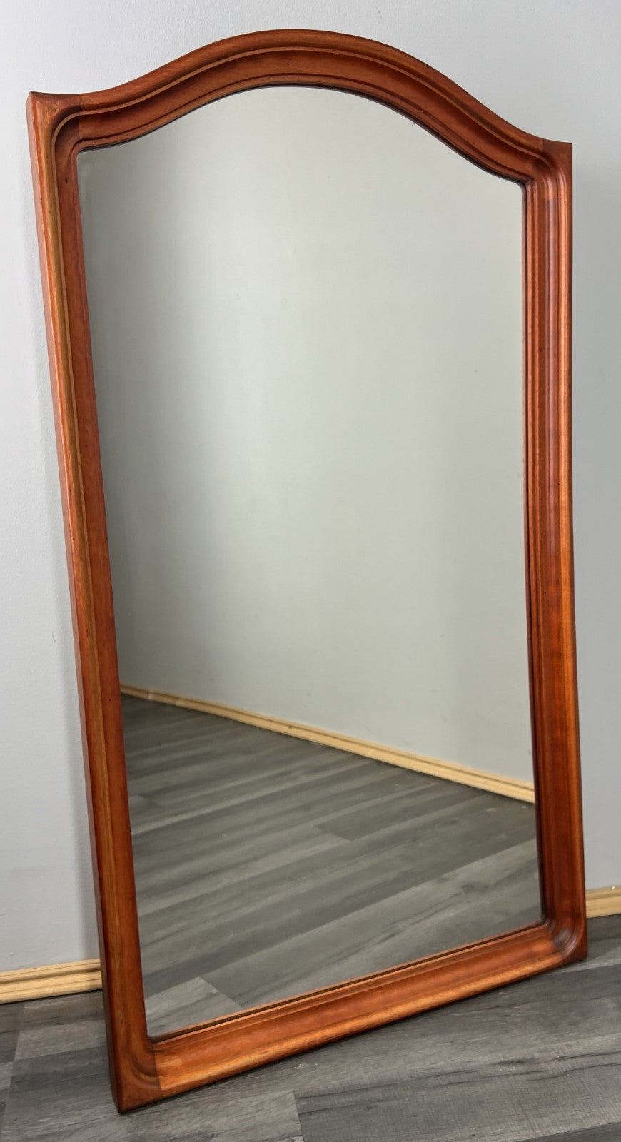 Vintage French Wall Mirror with Curved Frame Wall Decor LOT 43780