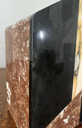 Clock Vintage French Style Art Deco Marble Mantel Clock Set LOT 47649