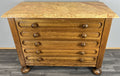 Chest of Drawers Vintage French Style Marble Top 5 Drawers Cabinet LOT 45140