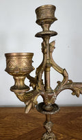 Clock Vintage French Style Mantel Clock with Matching Candelabras Set LOT 468013