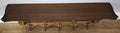 French Vintage Coat Rack Oak 5 Hooks Wall Shelf Carved Coat Hanger LOT 49912