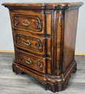Bedside Tables Vintage French Style Nightstands Cabinets 3 Drawers LOT 4297