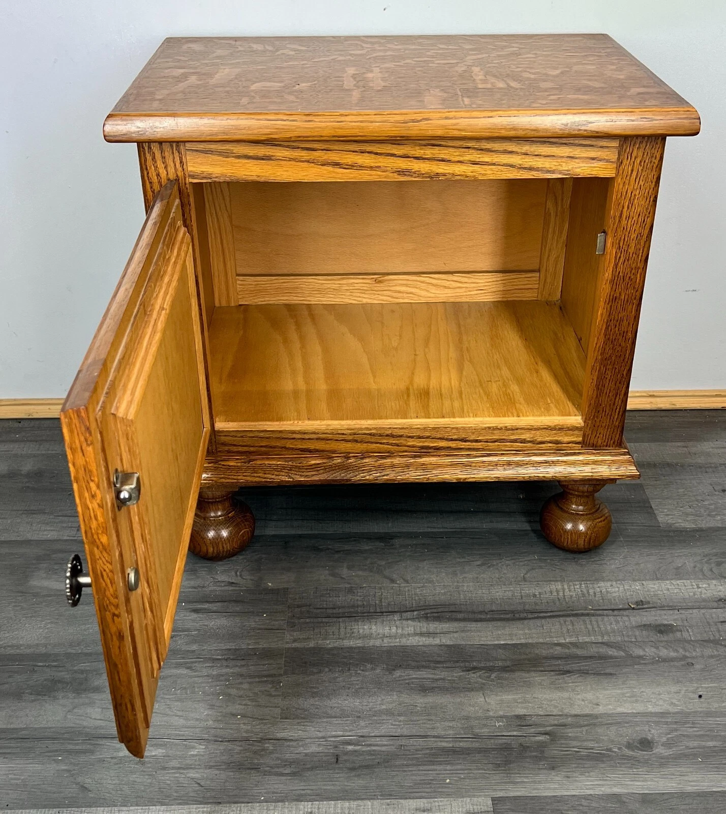 Pair of Bedside Tables Vintage French Nightstands Carved Cabinets LOT 31168