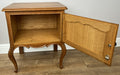 Pair of  Bedside Tables Vintage French Louis Oak Nightstands Cabinets LOT 491012
