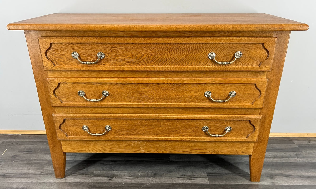Chest of Drawers Vintage French Style Oak Cabinet Cupboard Sideboard  – Lot 4124