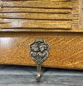 French Vintage Style Coat Rack Oak 6 Hooks Ornate Wall Shelf Coat LOT 46926