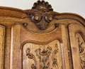 Wardrobe Vintage French Louis XVI Style Five Door Oak Carved Armoire LOT 61255