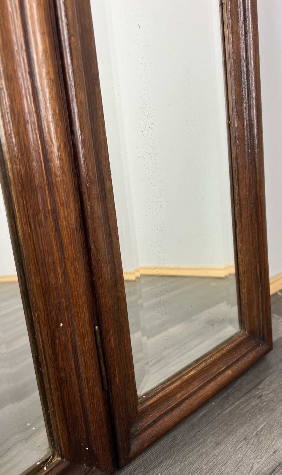 Antique French Rocaille Style Oak Carved Wall Mirror Wall Frame LOT 45747