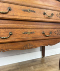 Secretaire Writing Desk Vintage French Louis Oak Rare Bureaux Cabinet LOT 631811