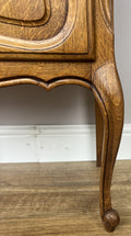 Pair of Bedside Tables Vintage French Louis Oak Nightstands Cabinets LOT 62147