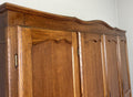 Wardrobe Vintage French Louis XVI Style Oak Four Door Carved Armoire LOT 613110