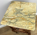 Pair of  Bedside Tables Antique French Louis Walnut Marble Top Cabinets LOT 489411