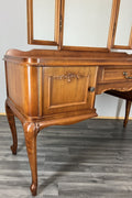 Vintage Dressing Table with Mirror French Louis Vanity Table Makeup LOT 45658