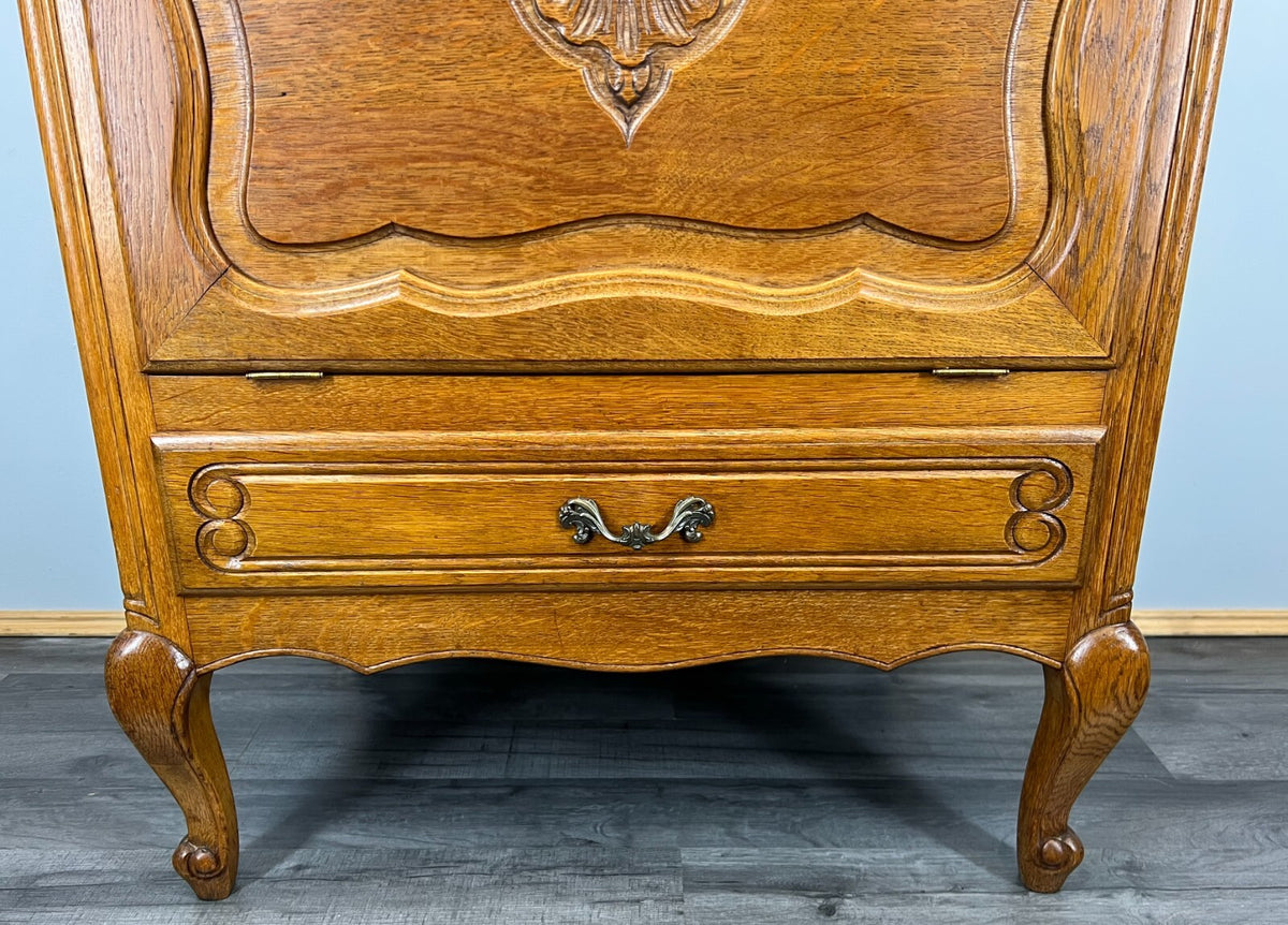 Cabinet Vintage French Louis XIV Style Bureau Sideboard Carved Cupboard LOT 35455