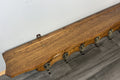 French Vintage Coat Rack Oak 7 Hooks Wall Shelf Carved Coat Hanger LOT 44938