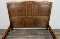 Bed Vintage French Louis XVI Double Bed Frame Oak Carved Headboard LOT 46346