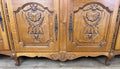 Sideboard Vintage French Louis Style Oak 4 Door Cupboard Carved Cabinet LOT 636110