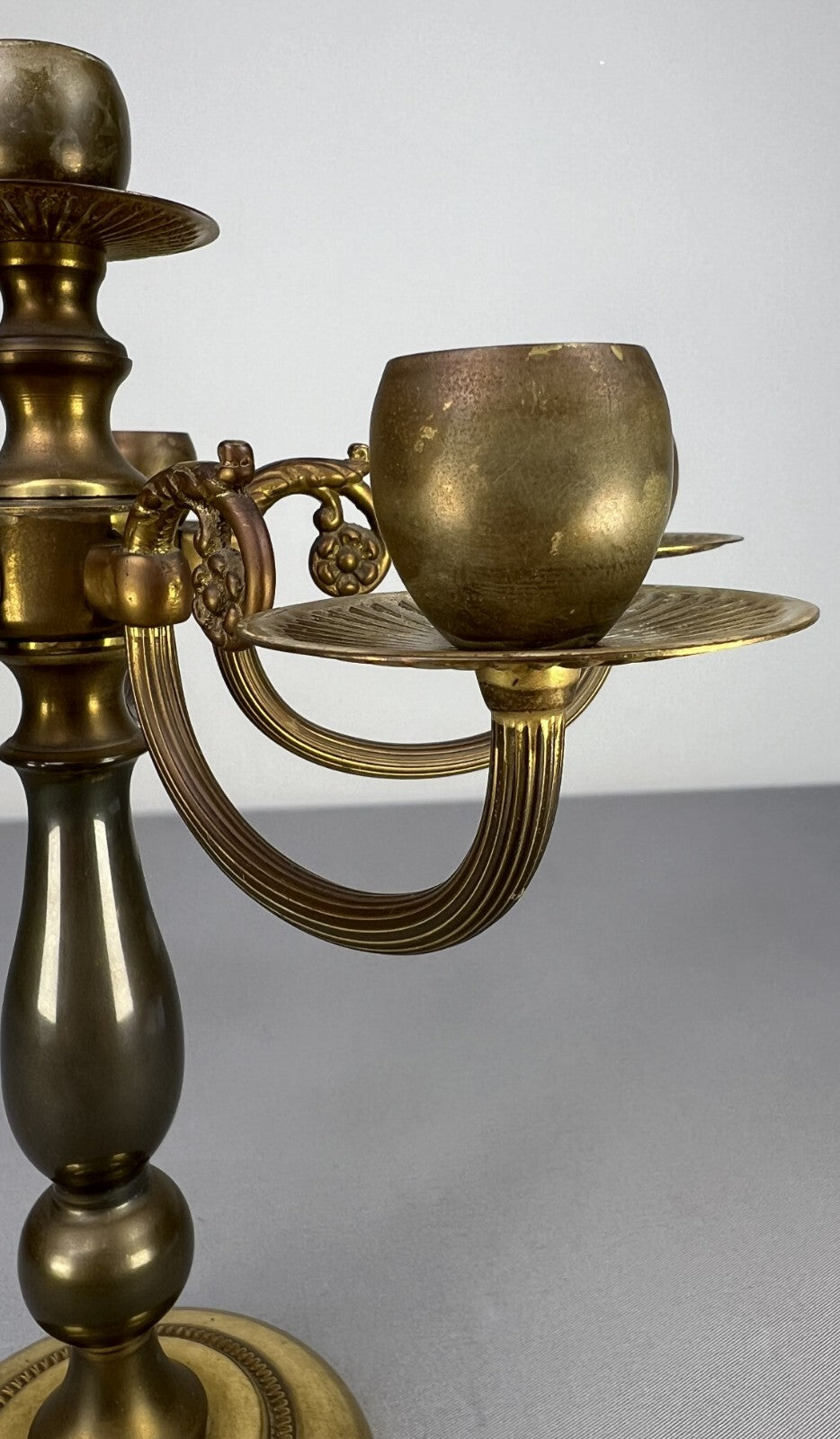 Candelabra Vintage French Style Brass Five Arm Candle Holder LOT 51585