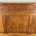 Bed Antique French Style Oak Double Bed Frame Carved Headboard LOT 47399