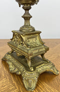 Pair of Candelabra Antique French Style Brass Five Arm Candle Holders LOT 602516