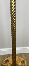 Standing Coat Hanger Vintage French Brass 9 Hooks Ornate Coat Rack LOT 60929