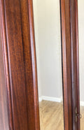 Wardrobe Antique French Style Walnut Two Door Mirrored Carved Armoire LOT 61339