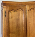 Wardrobe Vintage French Louis XVI Style Oak Four Door Carved Armoire LOT 49795